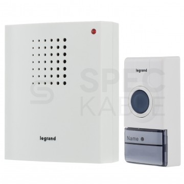 Dzwonek bezprzewodowy IP44 Essential biały Legrand