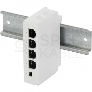 Extender 1xPoE IN 3xPoE OUT, na szynę DIN PULSAR