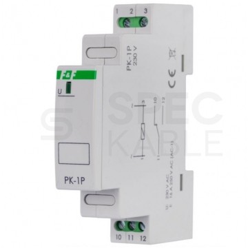 F&F Przekaźnik elektromagnetyczny modułowy PK-1P 230V 16A na szynę DIN TH35