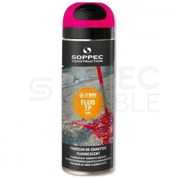 Farba geodezyjna do znakowania różowa 500ml spray SOPPEC Fluo T.P.