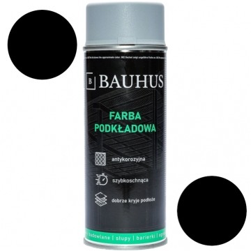Farba podkładowa antykorozyjna spray czarna 400ml BAUHUS