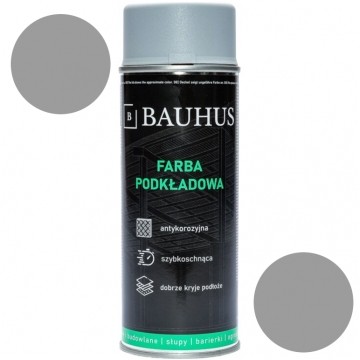 Farba podkładowa antykorozyjna spray szara 400ml BAUHUS
