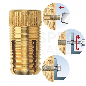 FISCHER kołek mosiężny PA 4 M6/13,5
