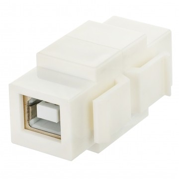 Gniazdo komputerowe USB 2.0 A / B moduł typu keystone biały Mediabox