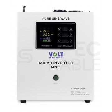 Inwerter solarny z regulatorem MPPT 40A przetwornica SINUS PRO 24/230V 1400/2000W