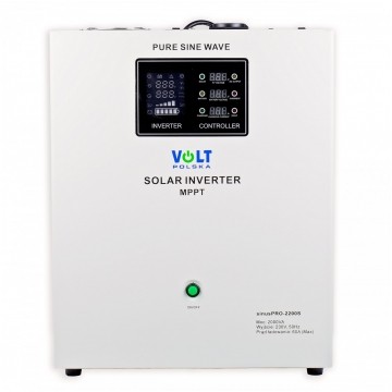 Inwerter solarny z regulatorem MPPT 60A przetwornica SINUS PRO 12/230V 1400/2200W