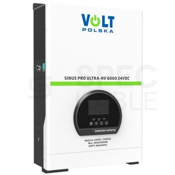 Inwerter solarny z regulatorem MPPT 80A przetwornica SINUS PRO ULTRA-HV 24/230V 3000/6000W VOLT