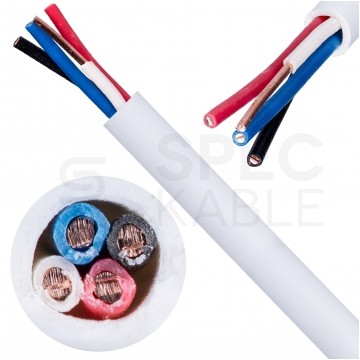 Kabel alarmowy BiTprotect YTDY 4x0,5mm biały 100V domofonowy drut Bitner