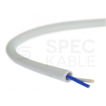 Kabel alarmowy YTDY 2x0,5mm biały 100V domofonowy drut Mercor