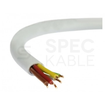 Kabel alarmowy YTDY 6x0,5mm biały 100V domofonowy drut Mercor