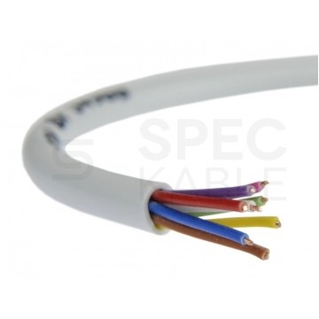Kabel alarmowy YTDY 8x0,5mm biały 100V domofonowy drut Mercor