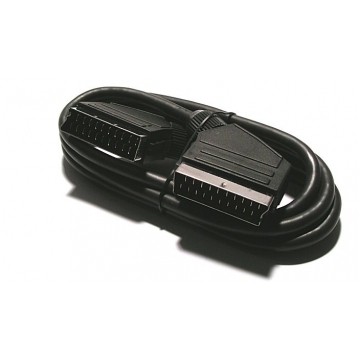 Kabel Audio-Video EURO SCART (wtyk 21-pin / wtyk 21-pin) czarny 1,2m