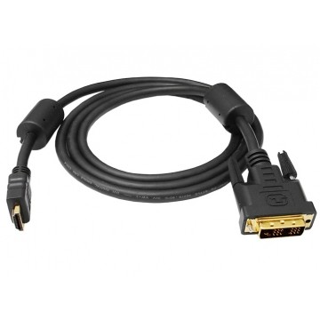 Kabel DVI-D Single Link / HDMI 1.4 FHD@60 (wtyk / wtyk) 2m