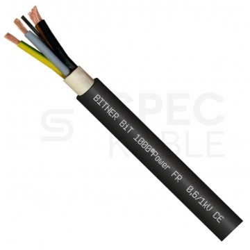 Kabel energetyczny ziemny BiT 1000 Power FR 5x10mm2 czarny 0,6/1kV olejoodporny linka Bitner
