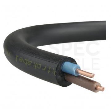 Kabel energetyczny ziemny YKY 2x1mm2 czarny 0,6/1kV drut Elektrokabel