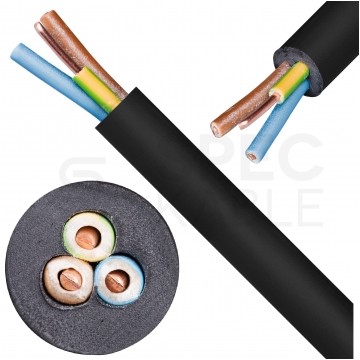 Kabel energetyczny ziemny YKY 3x2,5mm2 czarny 0,6/1kV drut NKT