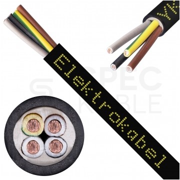 Kabel energetyczny ziemny YKY 4x2,5mm2 czarny 0,6/1kV drut Elektrokabel