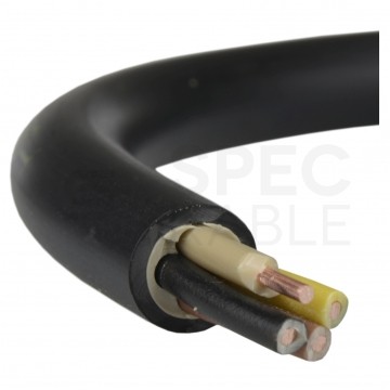 Kabel energetyczny ziemny YKY 4x4mm2 czarny 0,6/1kV drut Elektrokabel