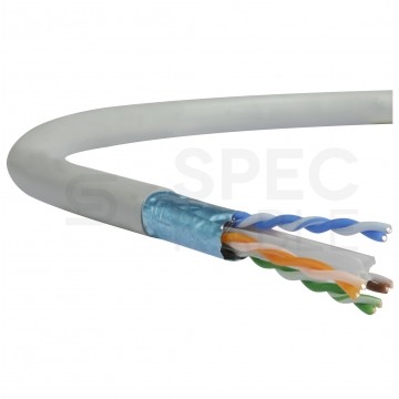 Kabel FTP kat.6 F/UTP 4x2x0,54 Dca szary LSOH NEKU