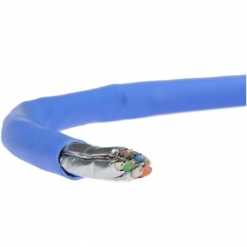 Kabel FTP kat.6A U/FTP 4x2x0,56 niebieski LSOH Telegärtner