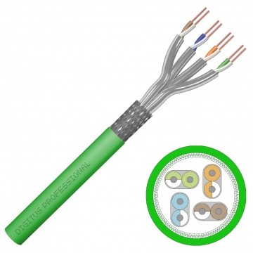 Kabel FTP kat.8.2 S/FTP 4x2x0,6 zielony DIGITUS