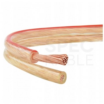 Kabel głośnikowy płaski TLYp 2x0,75mm2 Cu transparentny Elektrokabel