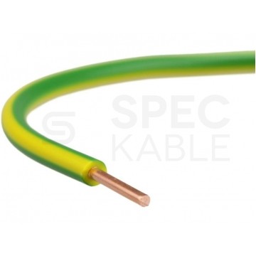 Kabel instalacyjny DY / H07V-U 1mm2 jednożyłowy żółto-zielony 450/750V drut Elektrokabel