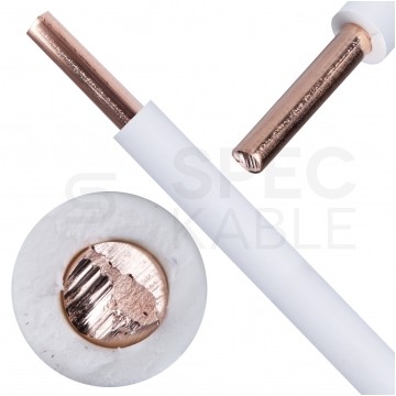 Kabel instalacyjny DY / H07V-U 2,5mm2 jednożyłowy biały 450/750V drut Elektrokabel