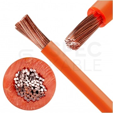 Kabel instalacyjny LgY / H05V-K 0,75mm2 jednożyłowy pomarańczowy 300/500V giętki linka Elektrokabel