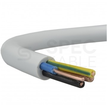 Kabel instalacyjny YDY 4x1,5mm2 biały 450/750V drut Mercor
