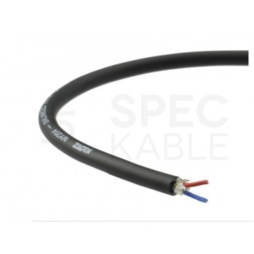 Kabel mikrofonowy MY204SW 2x0,22mm2 Cu czarny zbalansowany Klotz