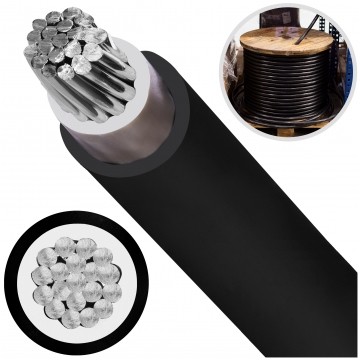 Kabel prądowy YAKY 0,6/1kV 1x95 drut aluminiowy do ziemi Elektrokabel