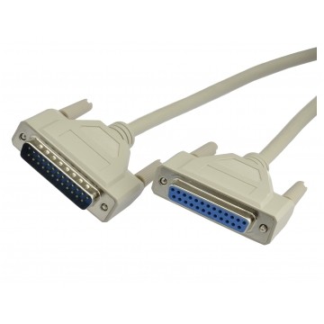 Kabel przedłużacz do portu LPT (D-Sub 25-pin) szeregowy / równoległy (wtyk / gniazdo) 10m