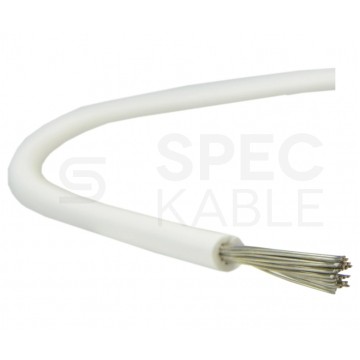 Kabel silikonowy SIF 180°C 2,5mm2 jednożyłowy biały 300/500V ciepłoodporny bezhalogenowy linka TKD
