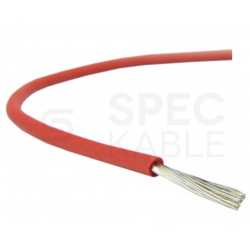 Kabel silikonowy SIF 180°C 2,5mm2 jednożyłowy czerwony 300/500V ciepłoodporny bezhalogenowy linka Basoglu