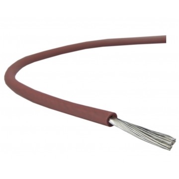 Kabel silikonowy SIF 180°C 300/500V 1,5 ciepłoodporny LSOH brązowy linka BSG