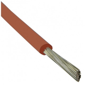 Kabel silikonowy SIF 180°C 300/500V 1 ciepłoodporny LSOH ceglasty linka TKD