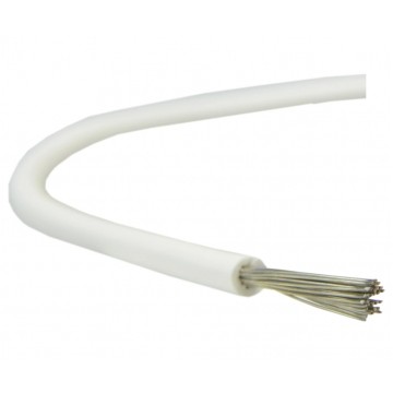 Kabel silikonowy SIF 180°C 300/500V 2,5 ciepłoodporny LSOH biały linka TKD
