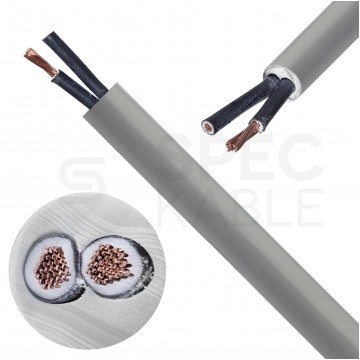 Kabel sterowniczy BiT 500 H 2x1mm2 szary 300/500V numerowany bezhalogenowy B2ca linka Bitner