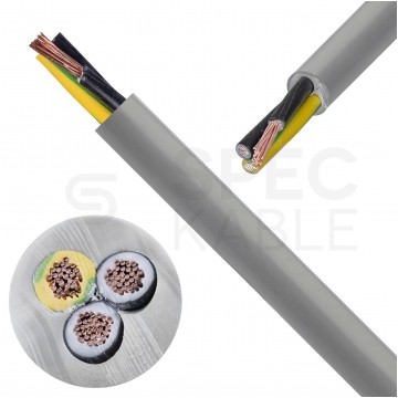 Kabel sterowniczy BiT 500 H 3x2,5mm2 szary 300/500V numerowany bezhalogenowy B2ca linka Bitner
