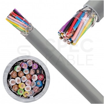Kabel sterowniczy ELITRONIC-CY LIYCY 25x0,25mm2 szary 250/500V ekranowany olejoodporny linka TKD