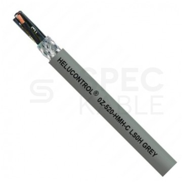 Kabel sterowniczy HELUCONTROL OZ-520-HMH-C 2x1mm2 szary 300/500V ekranowany bezhalogenowy numerowany olejoodporny B2ca linka Helukabel
