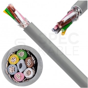Kabel sterowniczy LIYCY 6x0,5mm2 szary 300/300V ekranowany olejoodporny linka Helukabel
