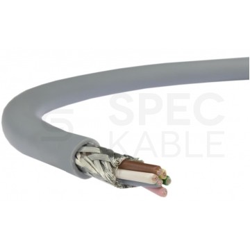 Kabel sterowniczy parowany BiT LIYCY 3x2x0,5mm2 szary 300/300V ekranowany olejoodporny linka Bitner
