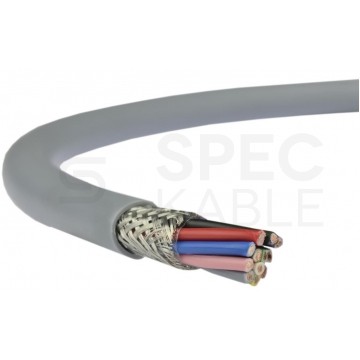 Kabel sterowniczy TECHNOTRONIK LIYCY 12x0,25mm2 szary 300/300V ekranowany olejoodporny linka Technokabel