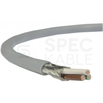 Kabel sterowniczy TECHNOTRONIK LIYCY 3x0,14mm2 szary 300/300V ekranowany olejoodporny linka Technokabel