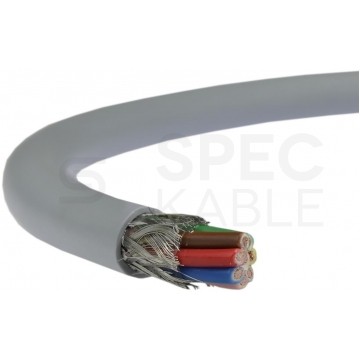 Kabel sterowniczy TECHNOTRONIK LIYCY 8x0,14mm2 szary 300/300V ekranowany olejoodporny linka Technokabel