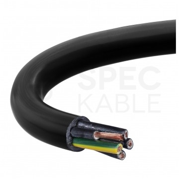 Kabel sterowniczy ziemny BiT 500 Black FR 5x0,75mm2 czarny 300/500V zasilający numerowany olejoodporny linka Bitner