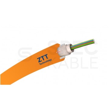 Kabel światłowodowy DAC 2 włókna SM 9/125 G.652.D zewnętrzny ziemny pomarańczowy ZTT
