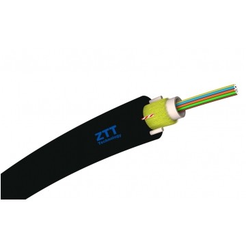 Kabel światłowodowy UniTube 2 włókna 2J SM 9/125 G.652D 5,2mm ADSS do sieci napowietrznych czarny ZTT